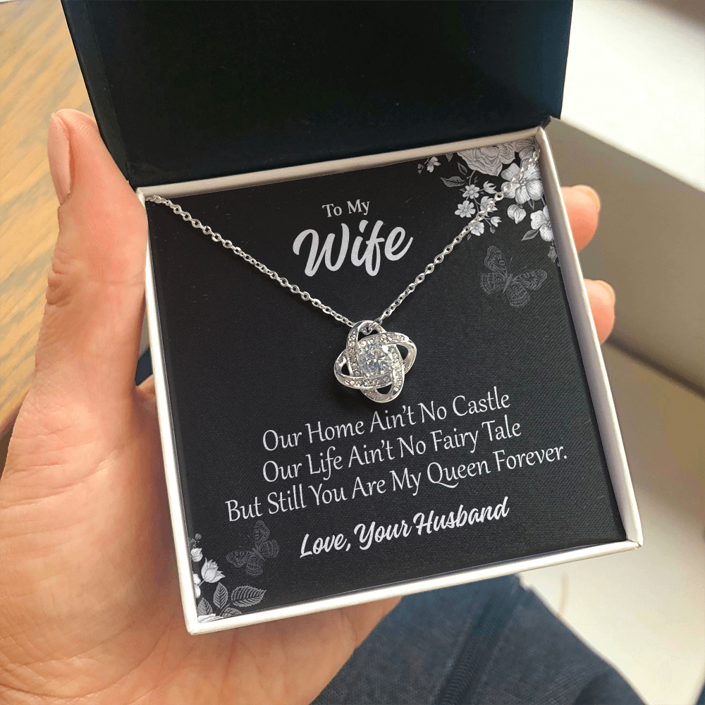 To My wife 1 Love Knot Necklaces With Box Card 001