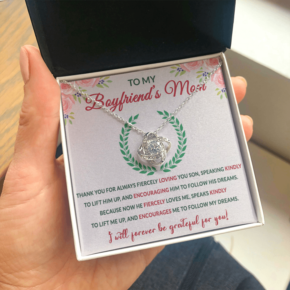 Mother In Law Love Knot Necklaces With Box Card 001