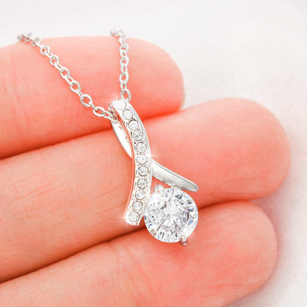 1 Year for Girlfriend, First Year Anniversary, One Year Dating for Her Girlfriend, Anniversary Necklace, Alluring Beauty Necklace with Message Card
