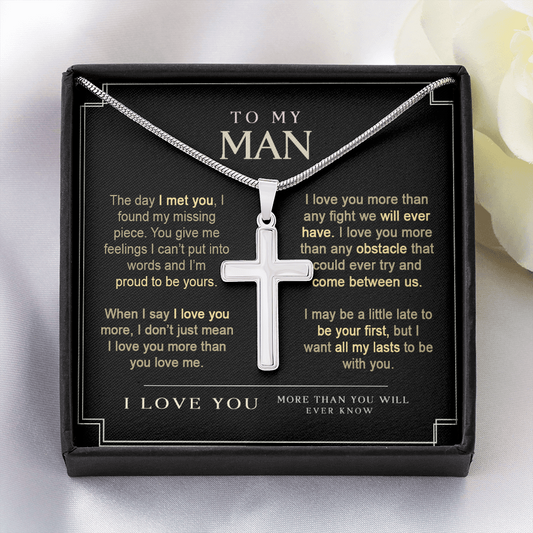 To My Man Stainless Cross