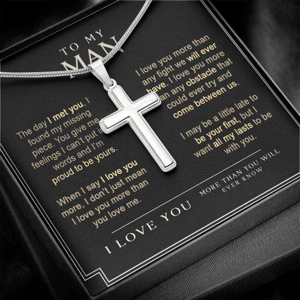 To My Man Stainless Cross