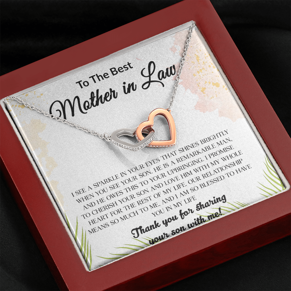 14 Mom daughter 2 trai tim necklace