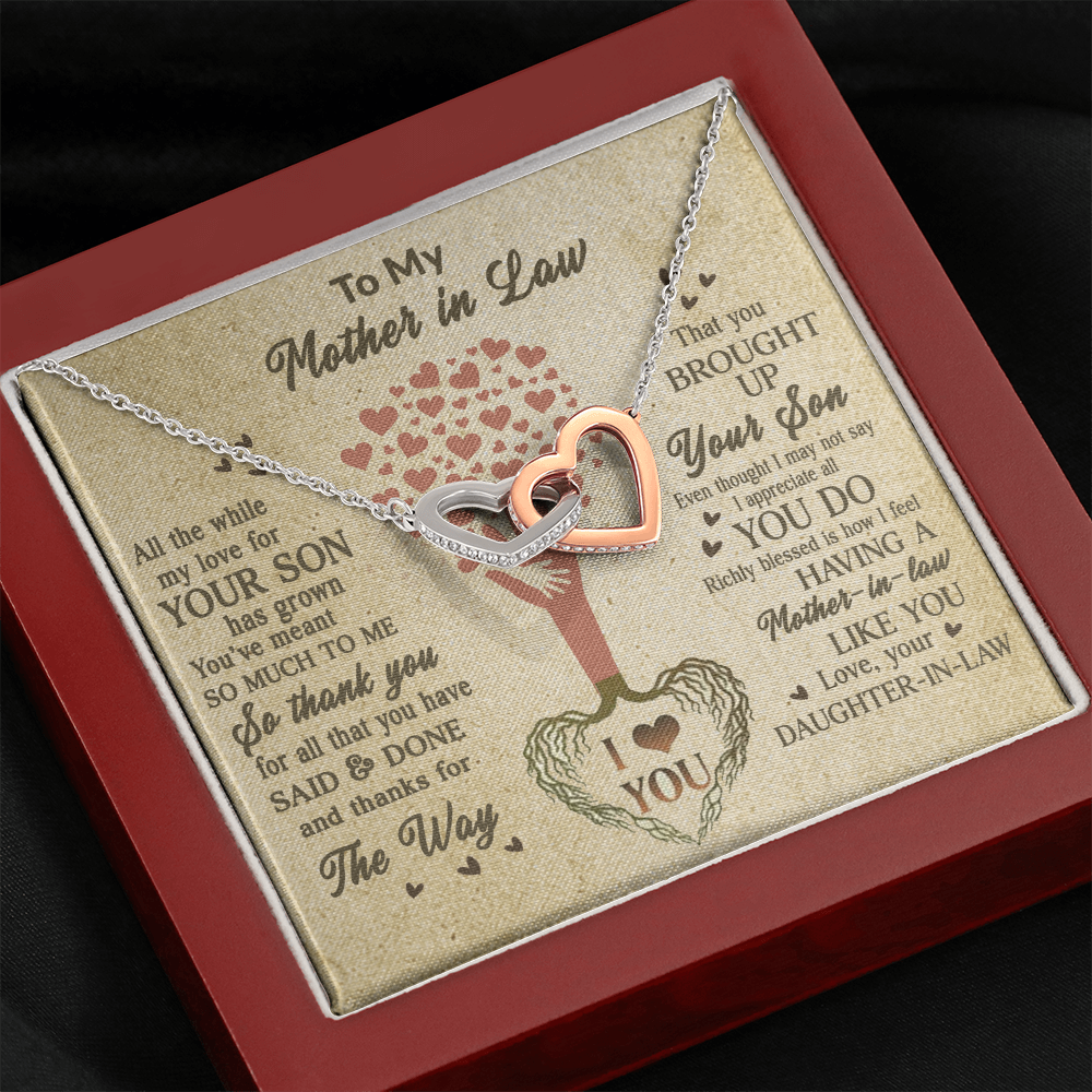15 Mom daughter 2 trai tim necklace