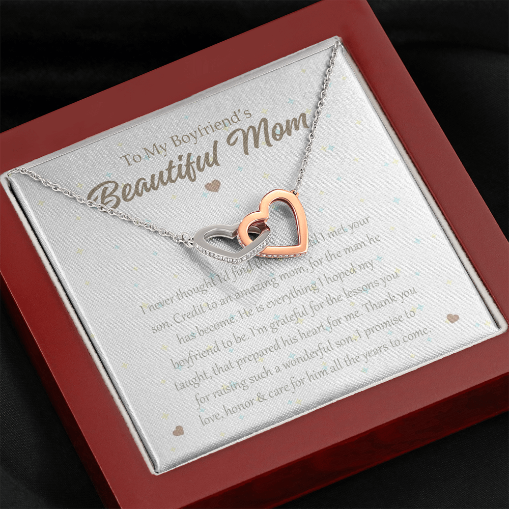 2 Mom daughter 2 trai tim necklace