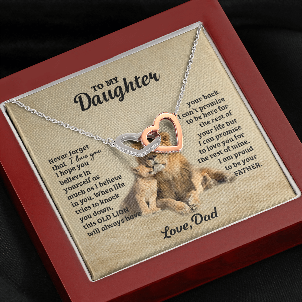 LIONNECKLACE Interlocking Hearts