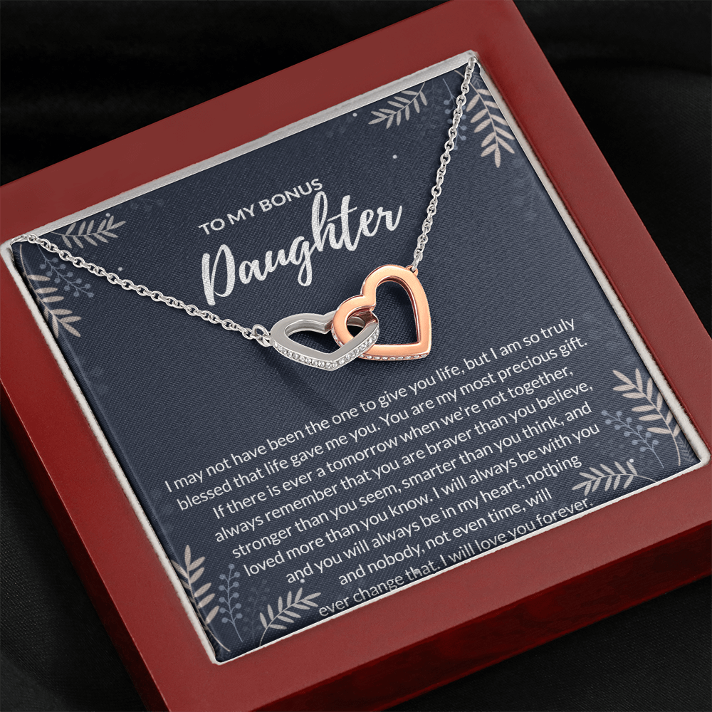 Bonus daughter mau quote dai 2 Mom daughter 2 trai tim necklace Quote 4