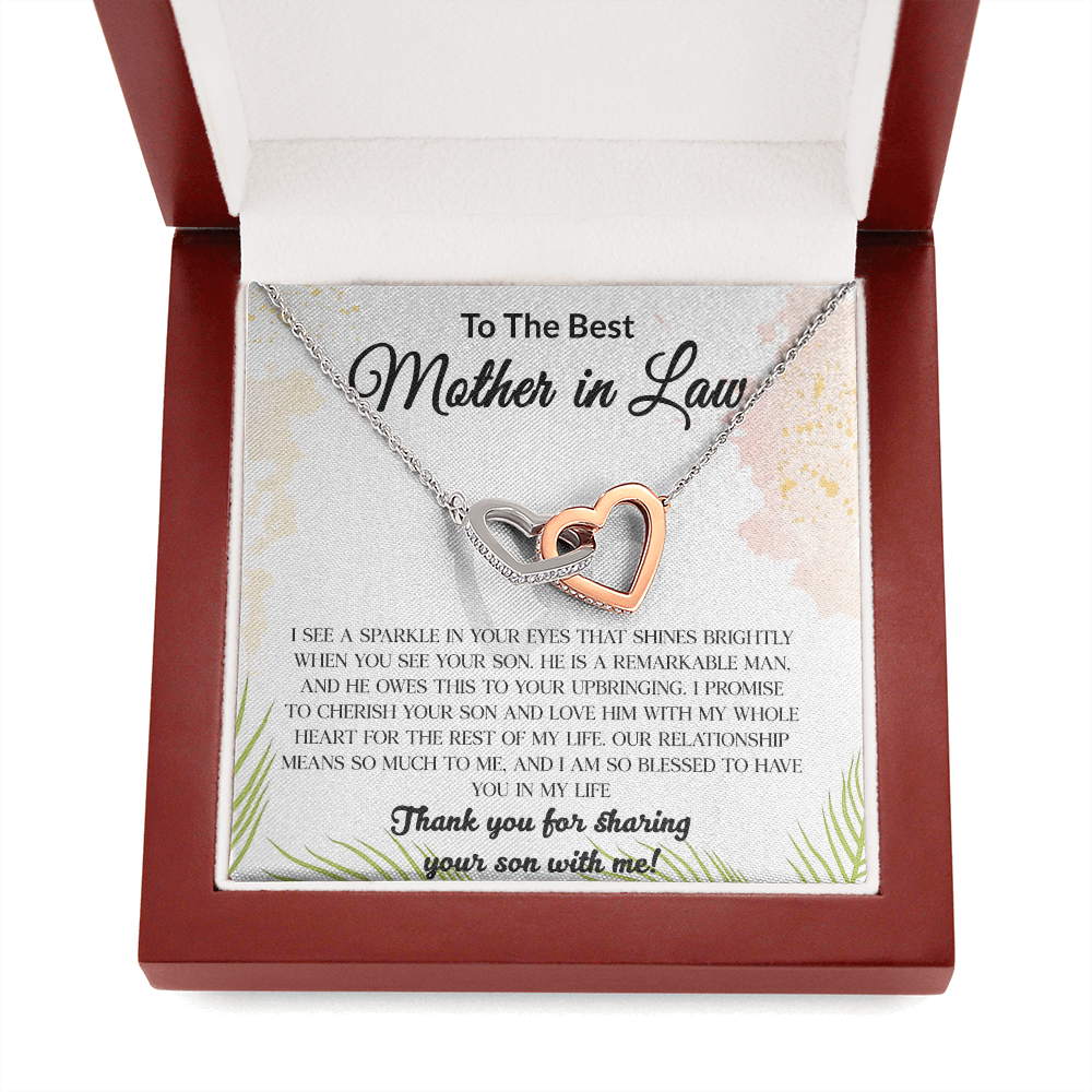 14 Mom daughter 2 trai tim necklace