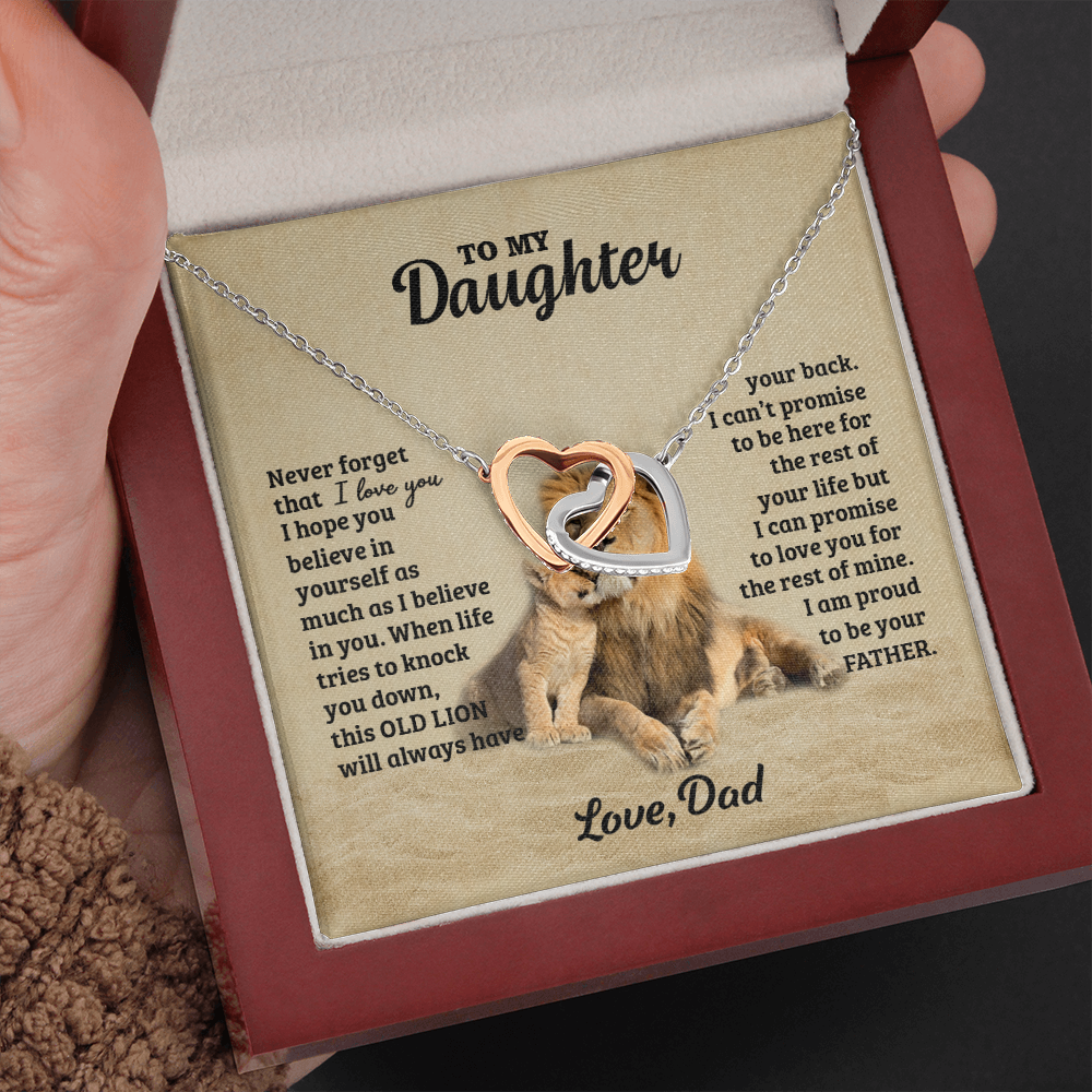 LIONNECKLACE Interlocking Hearts