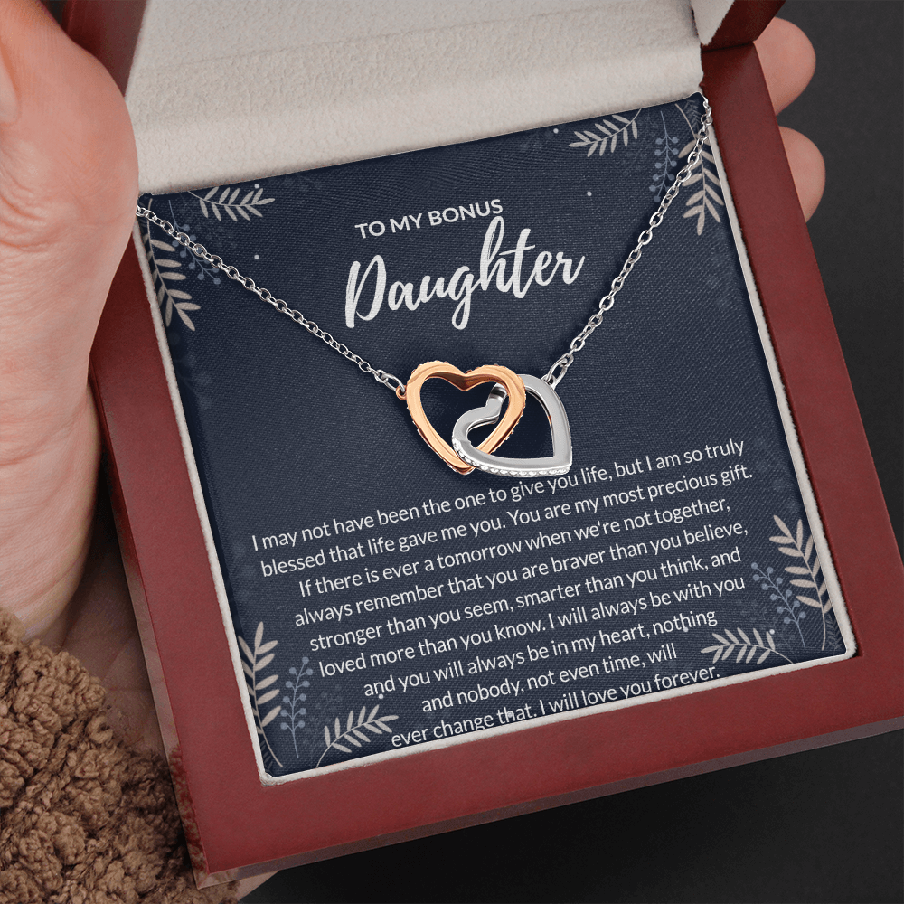 Bonus daughter mau quote dai 2 Mom daughter 2 trai tim necklace Quote 4