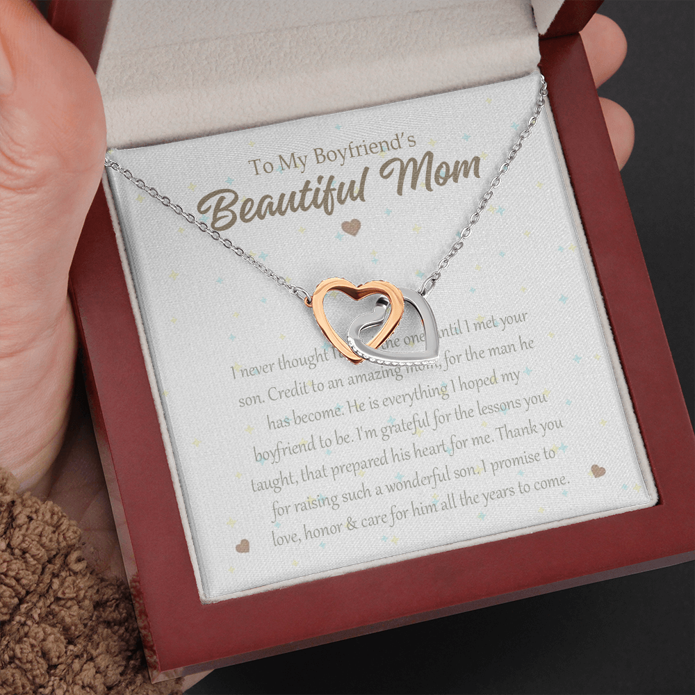 2 Mom daughter 2 trai tim necklace