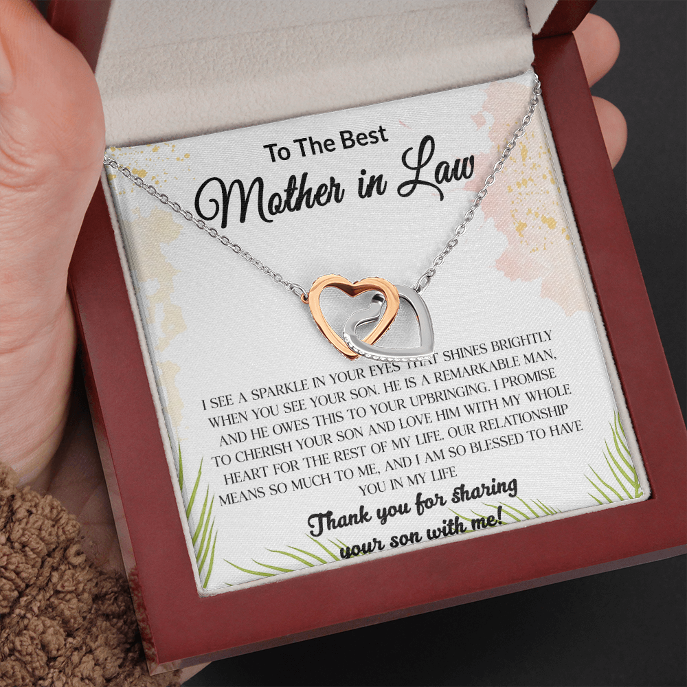 14 Mom daughter 2 trai tim necklace