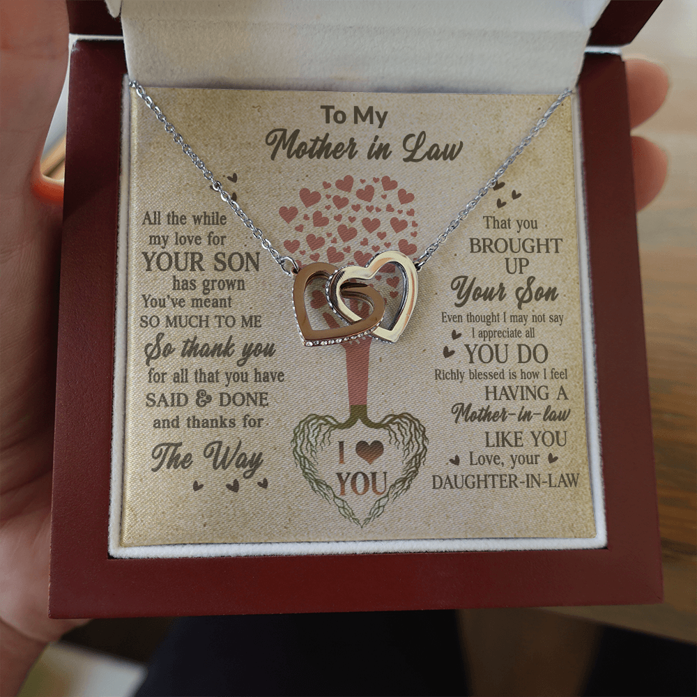 15 Mom daughter 2 trai tim necklace