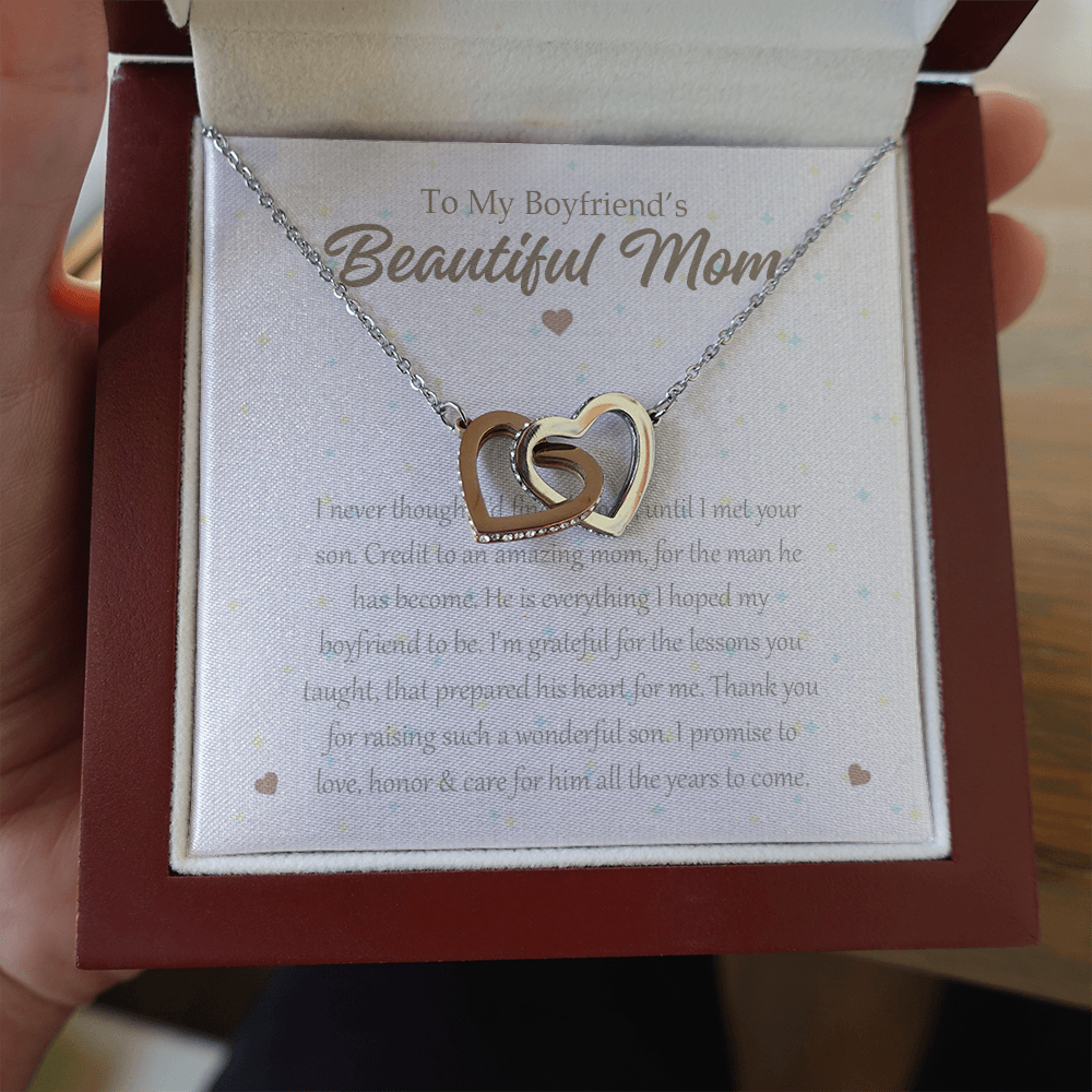 2 Mom daughter 2 trai tim necklace