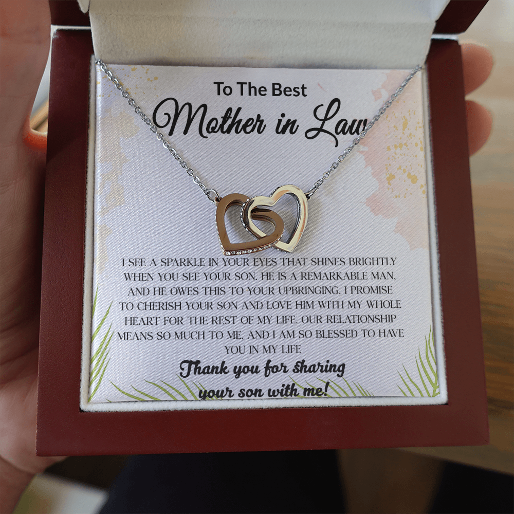 14 Mom daughter 2 trai tim necklace