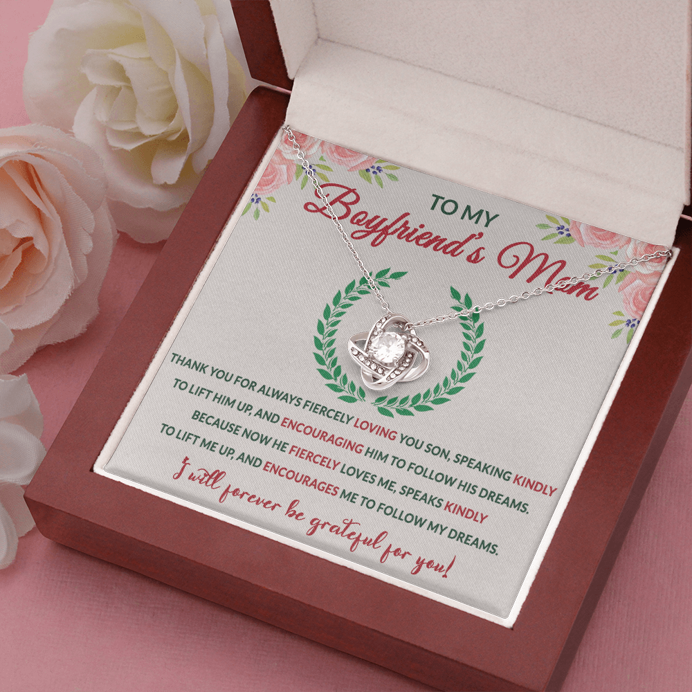 Mother In Law Love Knot Necklaces With Box Card 001