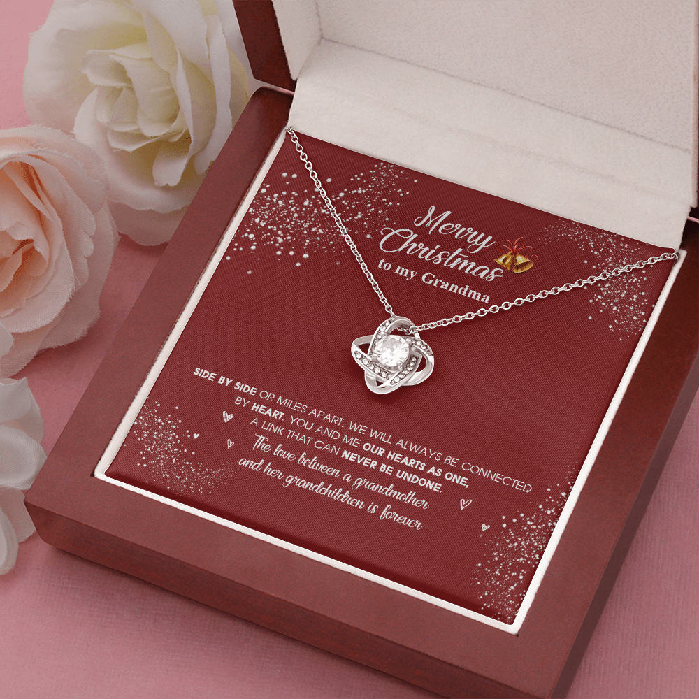 grandma-03 Love Knot Necklaces With Box Card 001