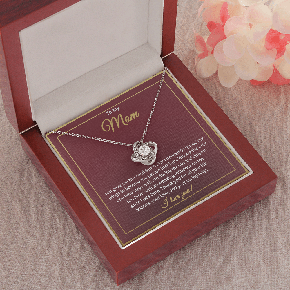 3 Love Knot Necklaces With Box Card 001