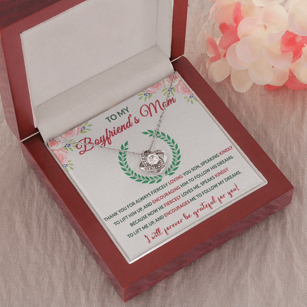 Mother In Law Love Knot Necklaces With Box Card 001