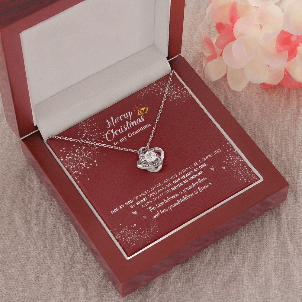 grandma-03 Love Knot Necklaces With Box Card 001