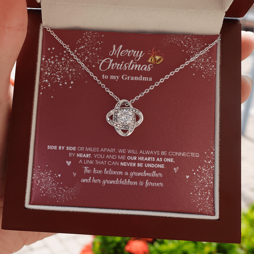grandma-03 Love Knot Necklaces With Box Card 001