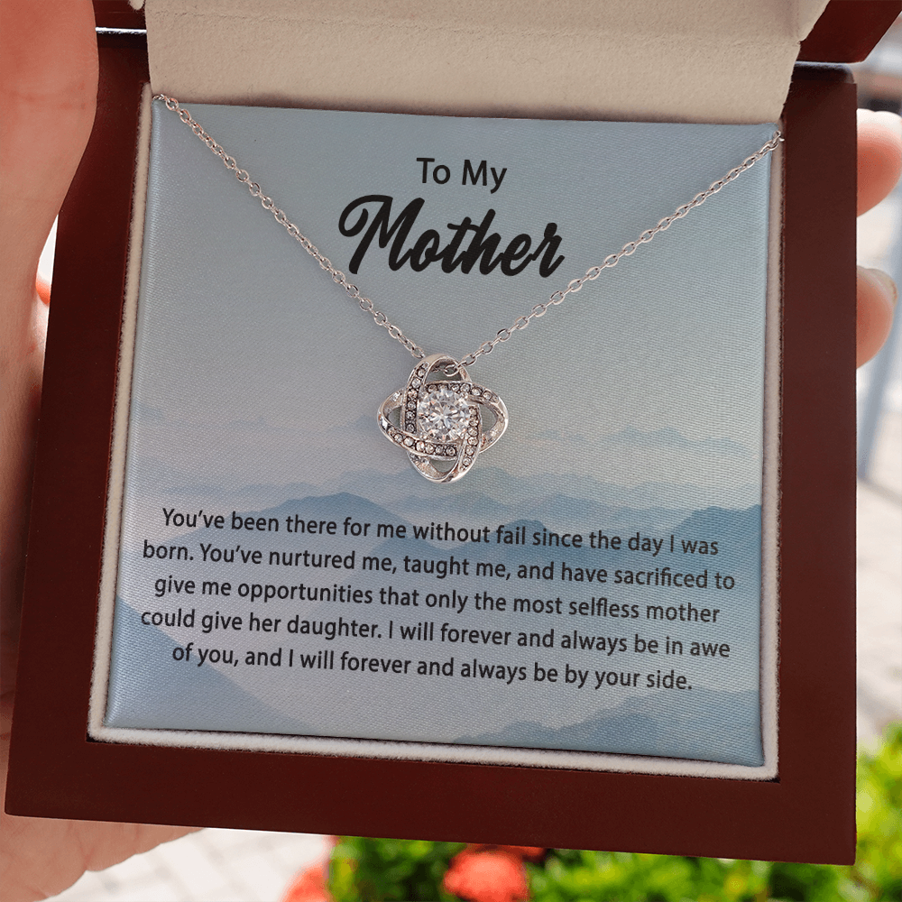 2 Love Knot Necklaces With Box Card 001
