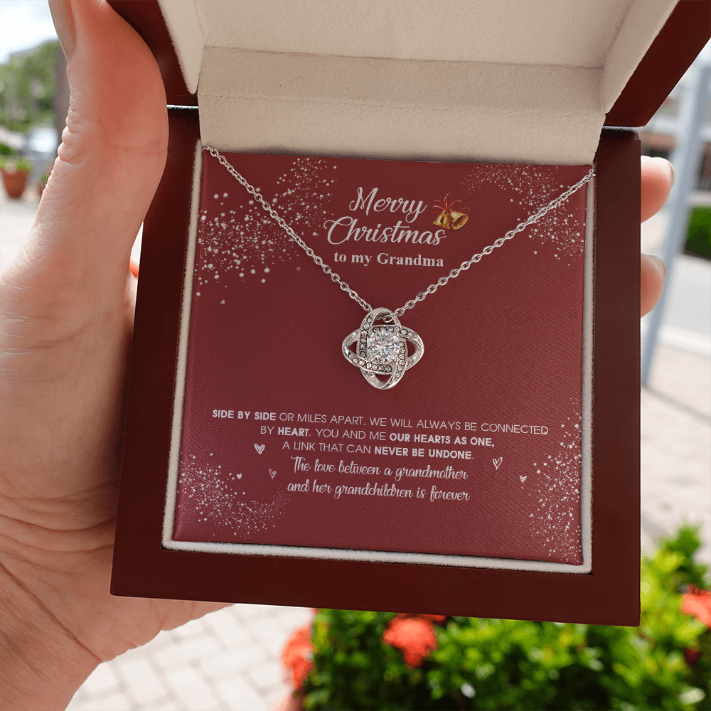 grandma-03 Love Knot Necklaces With Box Card 001