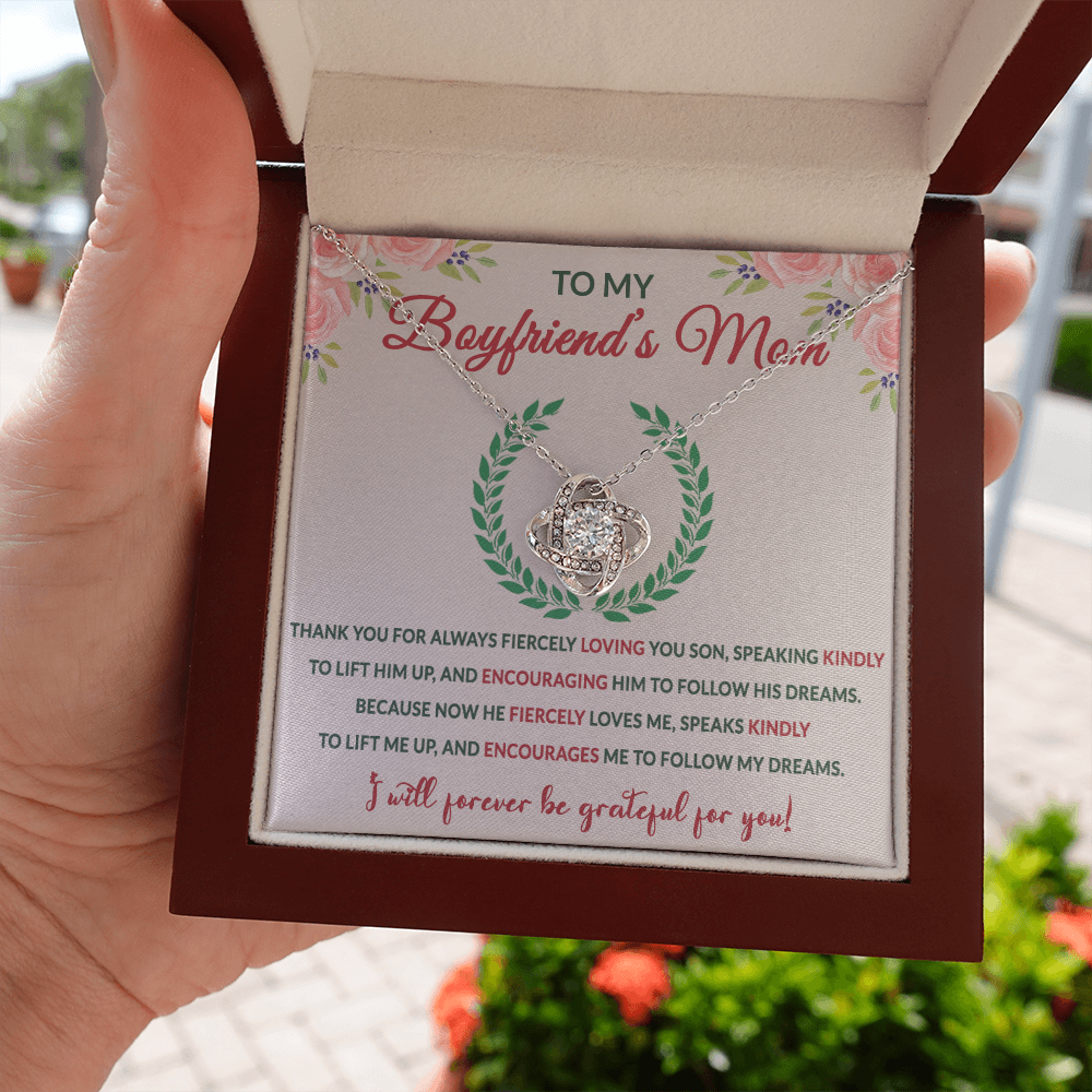 Mother In Law Love Knot Necklaces With Box Card 001