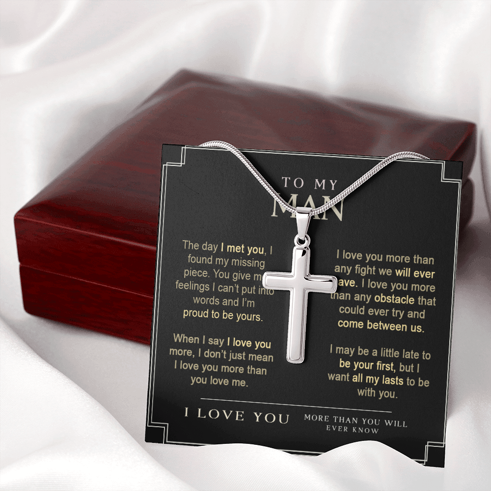 To My Man Stainless Cross