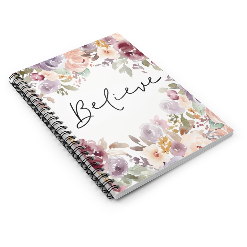 Vigifsana Meaningful Quote Believe Spiral Notebook - Ruled Line 118 Pages Lined Notebook