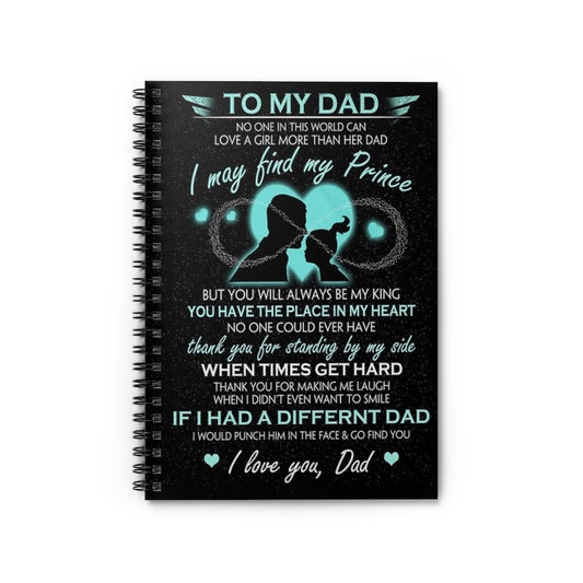 Spiral Notebook TO MY DAD MY PRINCE COZY PREMIUM FLEECE SHERPA WOVEN BLANKET-gigapixel