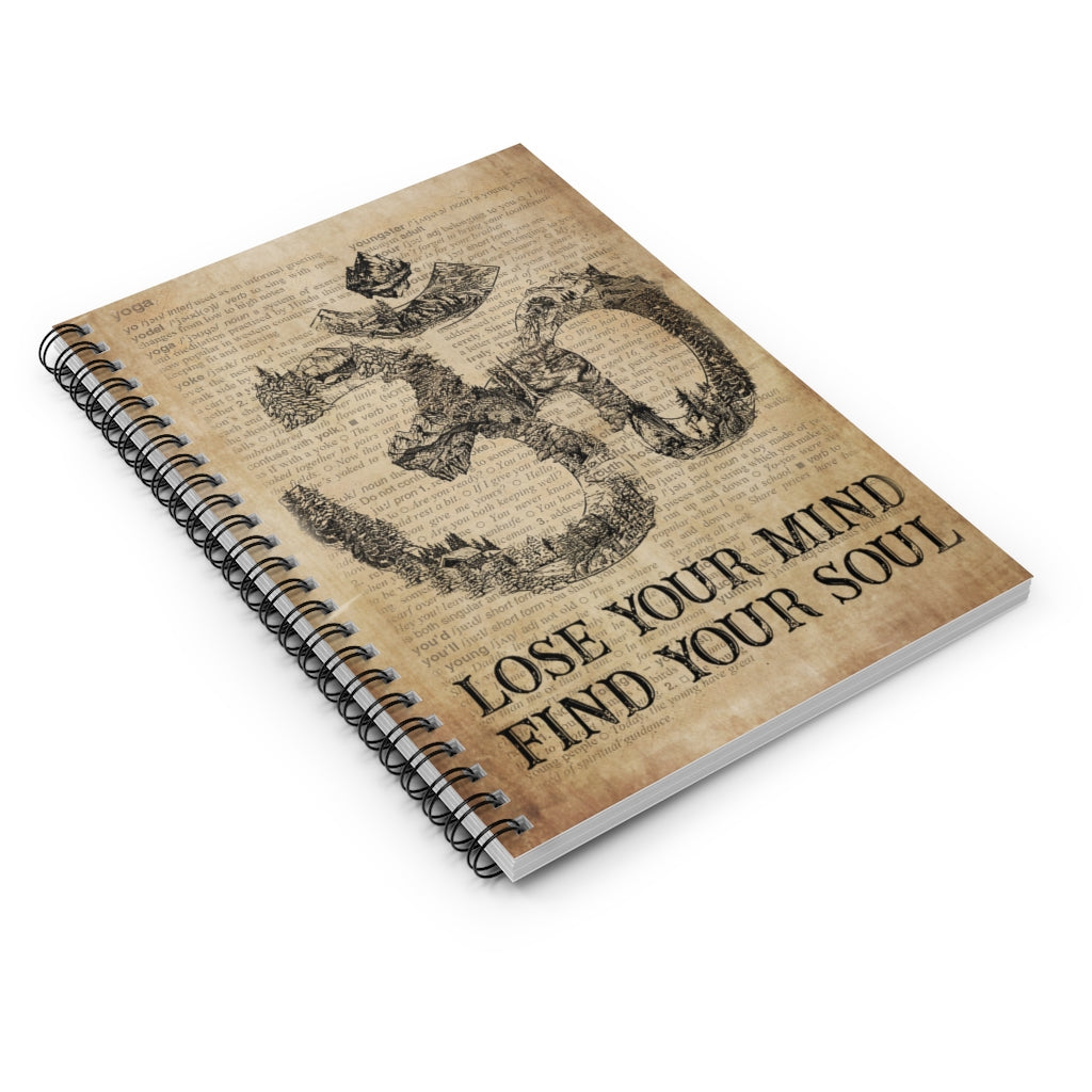 Spiral Notebook - Ruled Line Dictionary Lose My Mind Yoga Keepsake Spiral Notebook Gift On Birthday Smart Notebook