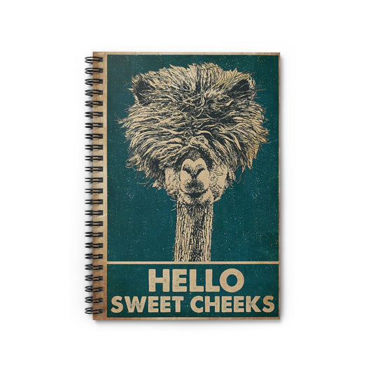 Spiral Notebook - Ruled Line Hello Sweet Cheek Alpaca Home School Supplies for College Students Subject Notebooks Baby Journal  Keepsake Spiral Notebook Gift On Birthday