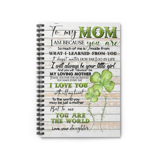 Spiral Notebook TO MY MOM FROM DAUGHTER FOUR-LEAF CLOVER-gigapixel