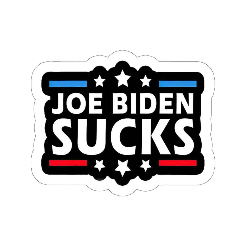 Joe Biden Sucks Funny Anti-Biden Gift Decorations - 4x3 Vinyl Stickers, Laptop Decal, Water Bottle Sticker (Set of 3)