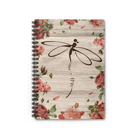 Spiral Notebook Motivational Gift Dragonfly Flower Still I Rise Awesome Birthday Perfect Happy Birthday Gift Ruled Line Personalized Gift Stationery Gift