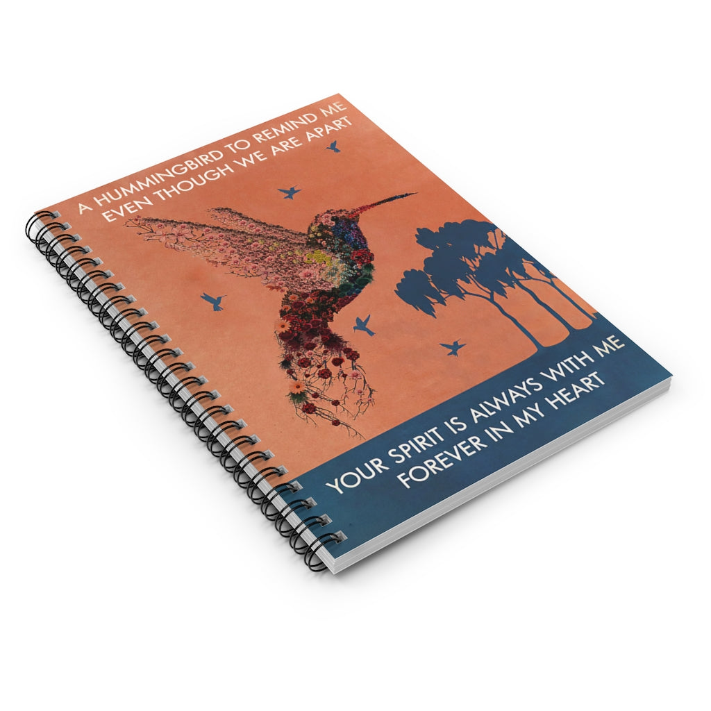 Spiral Notebook - Ruled Line A Hummingbird To Remind Subject Notebooks Baby Journal  Keepsake Spiral Notebook Gift On Birthday Smart Notebook