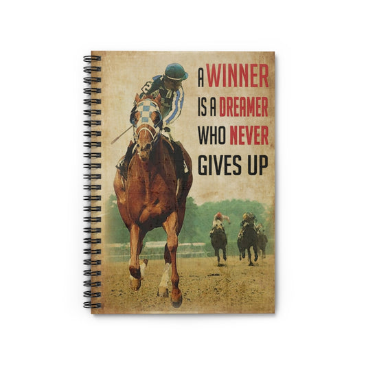 Spiral Notebook A RACING HORSE WINNER PRINT POSTER WALL ART HOME DECOR-gigapixel