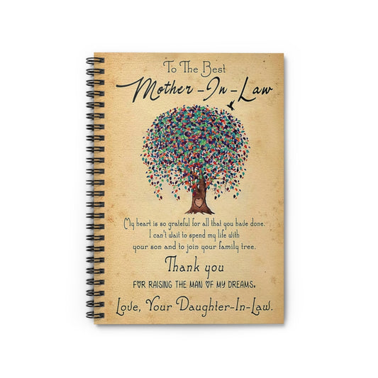 Spiral Notebook TO MY THE BEST MOTHER-IN-LAW FROM DAUGHTER IN LAW - PRINT POSTER WALL ART HOME DECOR-gigapixel