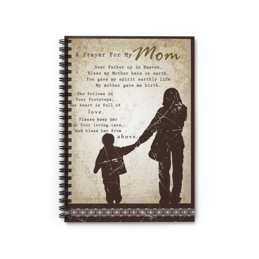 A Pray For My Mom Dear Father up in Heaven Personalised Gift, Stationery Gift, Personalised Notebook