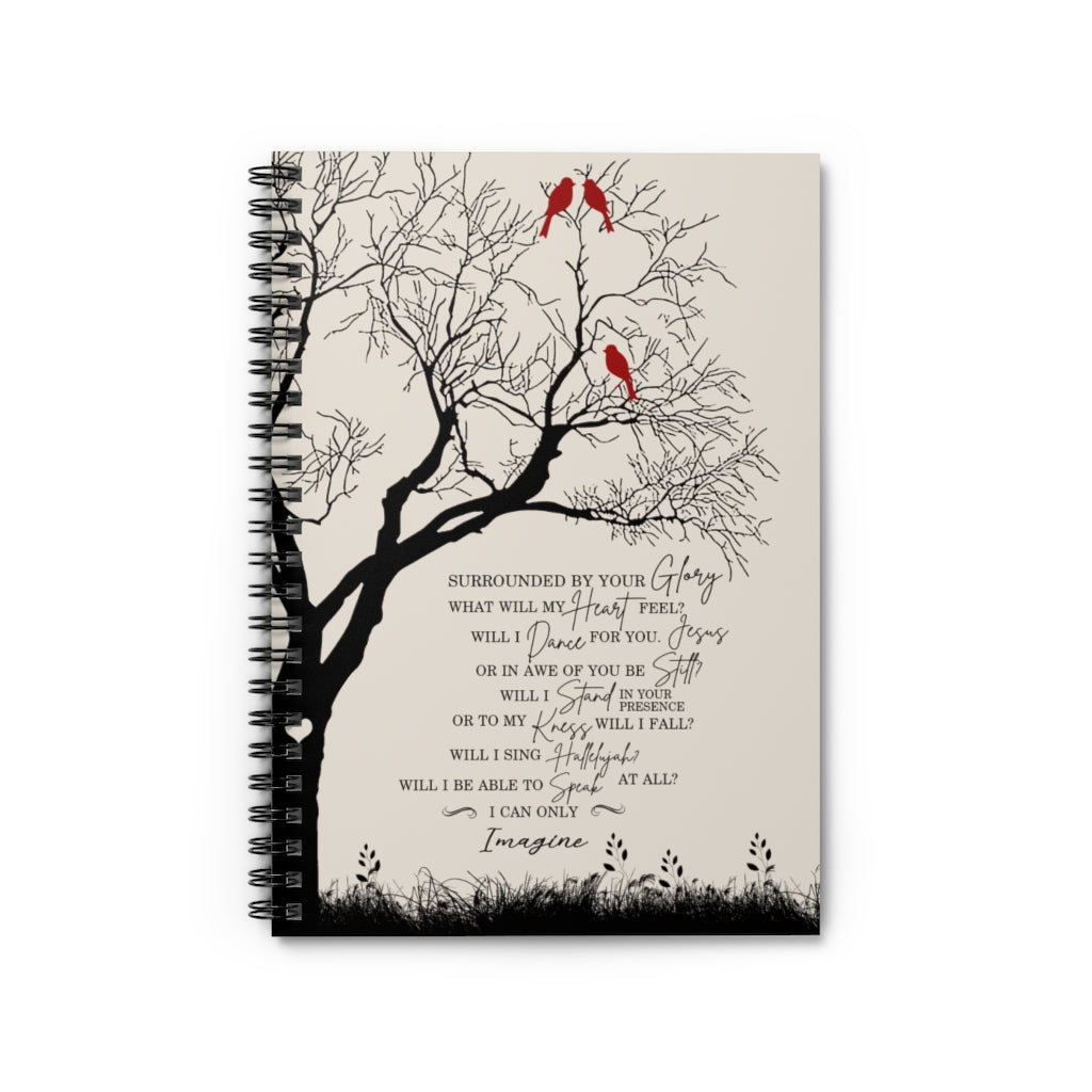 Spiral Notebook - Ruled Line Surrounded by Your Glory What Will My Heart Feel Gallery Wrapped Framed Poster Prints Baby Journal  Keepsake Spiral Notebook Gift On Birthday
