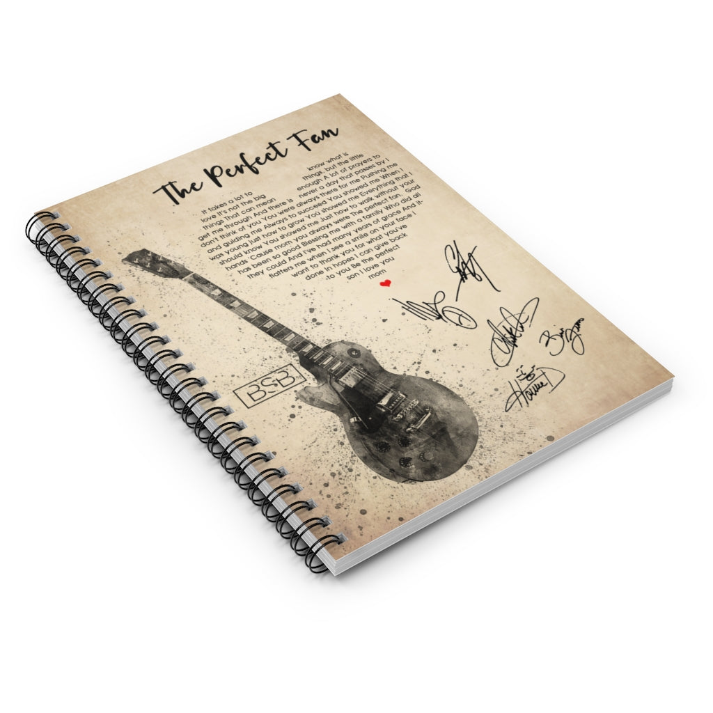 Spiral Notebook - Ruled Line Birthday Gifts Decorative Wall Murals Lifestyle Backstreet Boys The Perfect Fan It Takes A Lot to Know What is Love Family Friend Gift Unisex