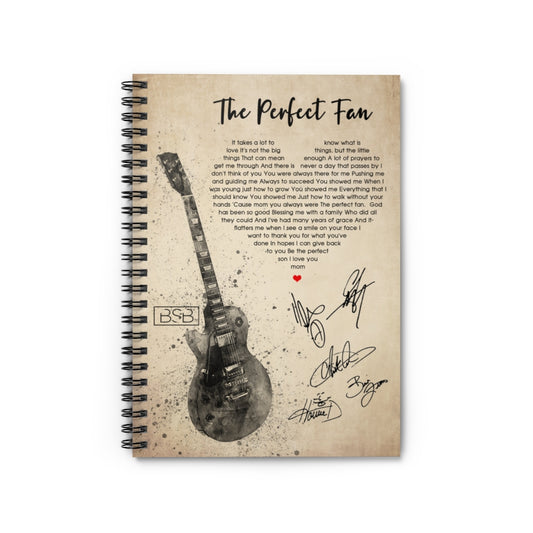 Spiral Notebook - Ruled Line Birthday Gifts Decorative Wall Murals Lifestyle Backstreet Boys The Perfect Fan It Takes A Lot to Know What is Love Family Friend Gift Unisex