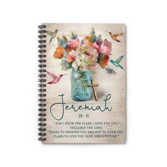 Subject Notebooks Jeremiah 29 11 Hummingbird Ver2 Spiral Notebook Home School Supplies For College Students Stationery Gift Wildlife Animal - Gift - Business - Office - Party - School Supplies