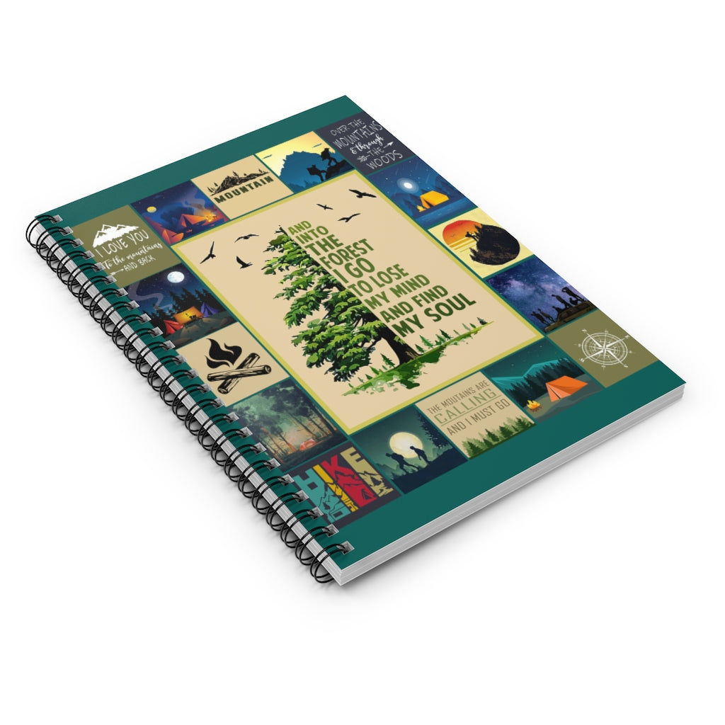 Spiral Notebook - Ruled Line Store Mountain Blanket - and Into The Forest I Go to Lose My Mind and Find My Soul Inspirational to My Family Friend Gift Unisex