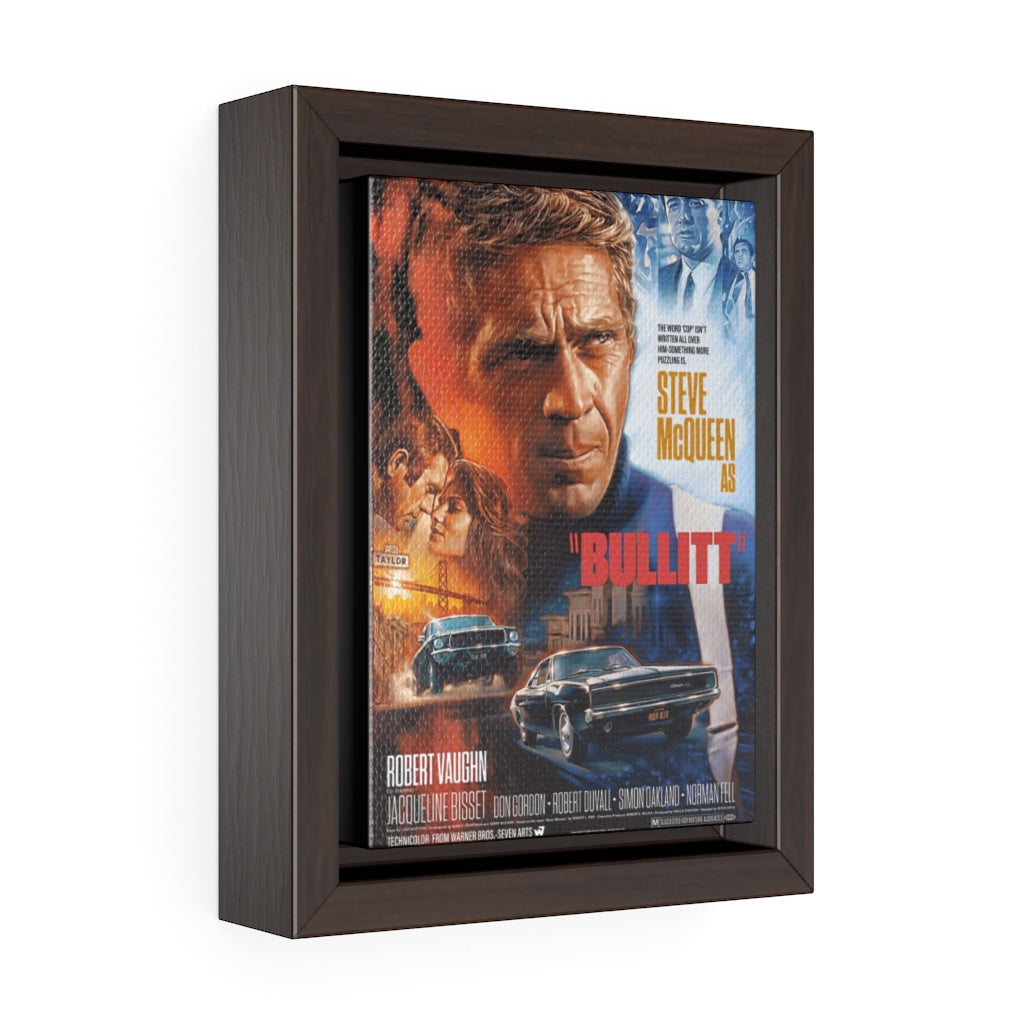 Birthday Gifts Vertical Framed Premium Gallery Wrap Canvas Steve McQueen As Bullitt, Decor Livingroom Print