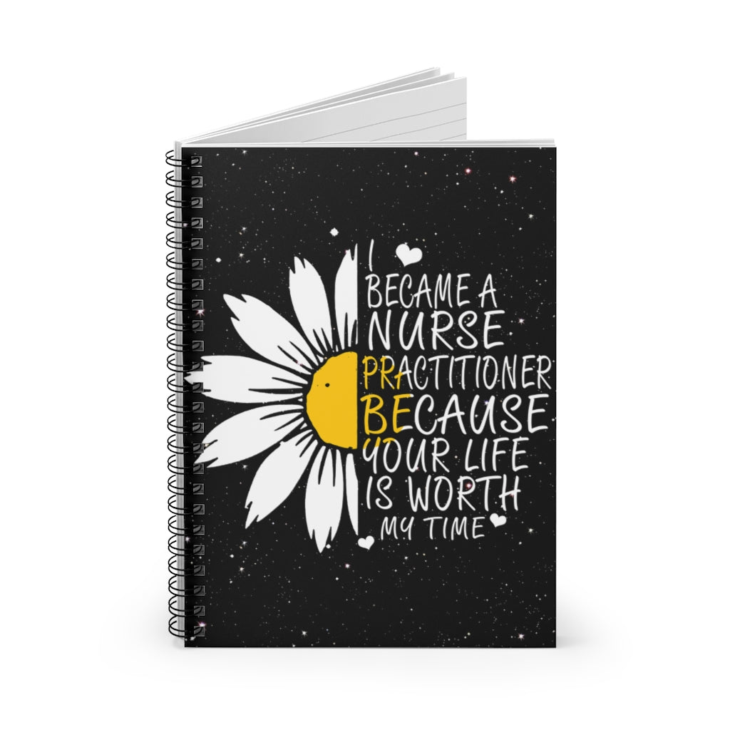 Nurse Practitioner - I Became Vintage Meaning Keywords Birthday Gifts Spiral Notebook - Ruled Line Gift Ideas  Baby Journal  Keepsake Spiral Notebook