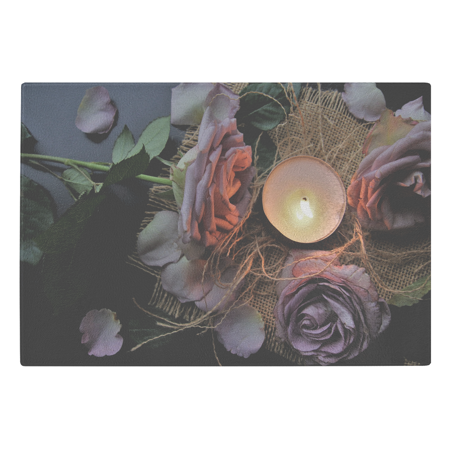 Candle and Flower
