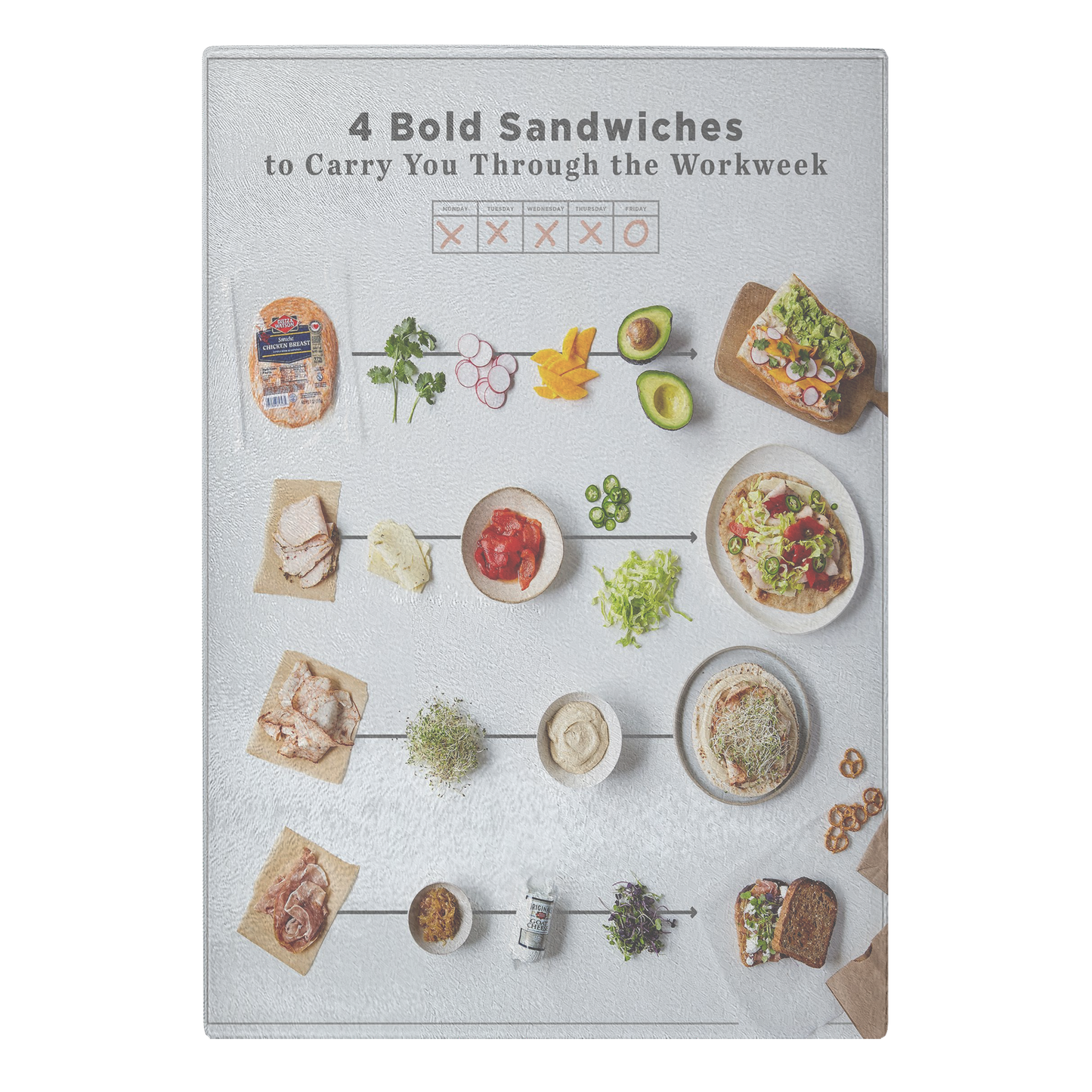 4 bold sandwiches
