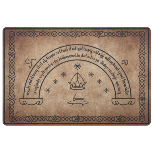Speak Friend and Enter LOTR Doormat, Ring Film Lover Personalized Doormat Holiday Decor Funny Floormat Welcome Mat Christmas