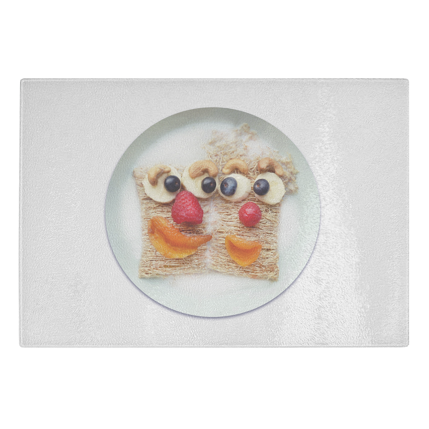 Endless inspiration for cooking with Extra Thick Glass Cutting Board - Food Funny Art - Size 11"x8"x1/4"(LxWxH)
